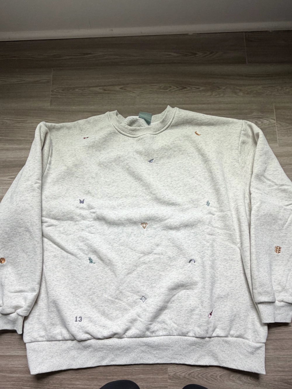 Mojo Provo Taylor Swift Embroidered Icons Crewneck Sweatshirt